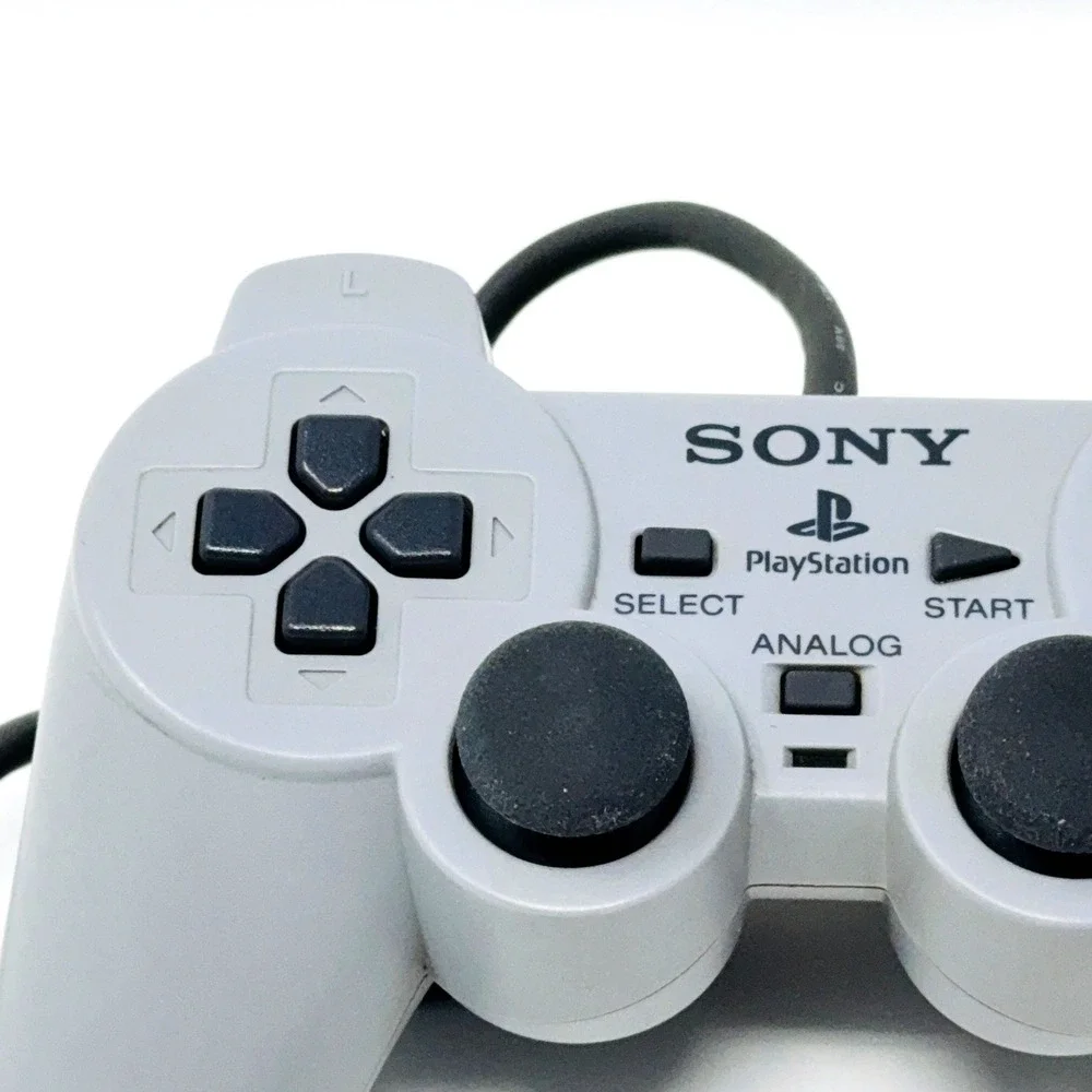 Sony PlayStation DualShock Controller PS1 Wired Analog Gamepad Gray SCPH-1200